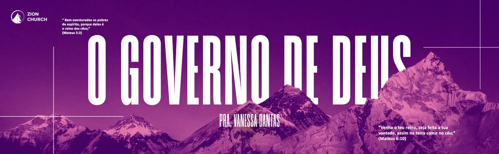 Tela de pregação “O governo de Deus”