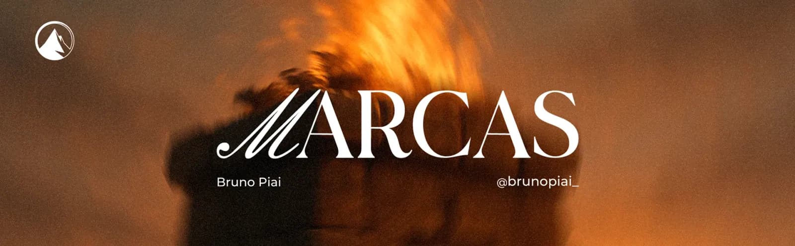 Tela de pregação “Marcas” sobre fogo