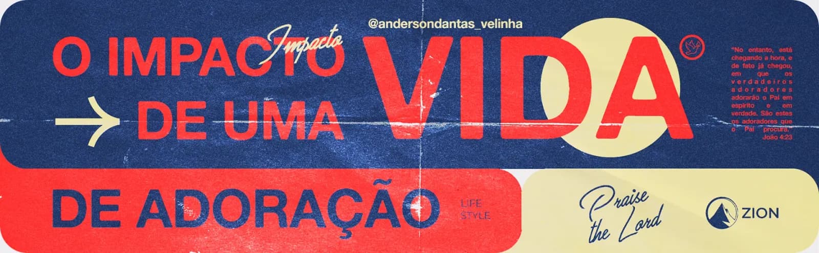 Tela de pregação “O impacto de uma vida de adoração”